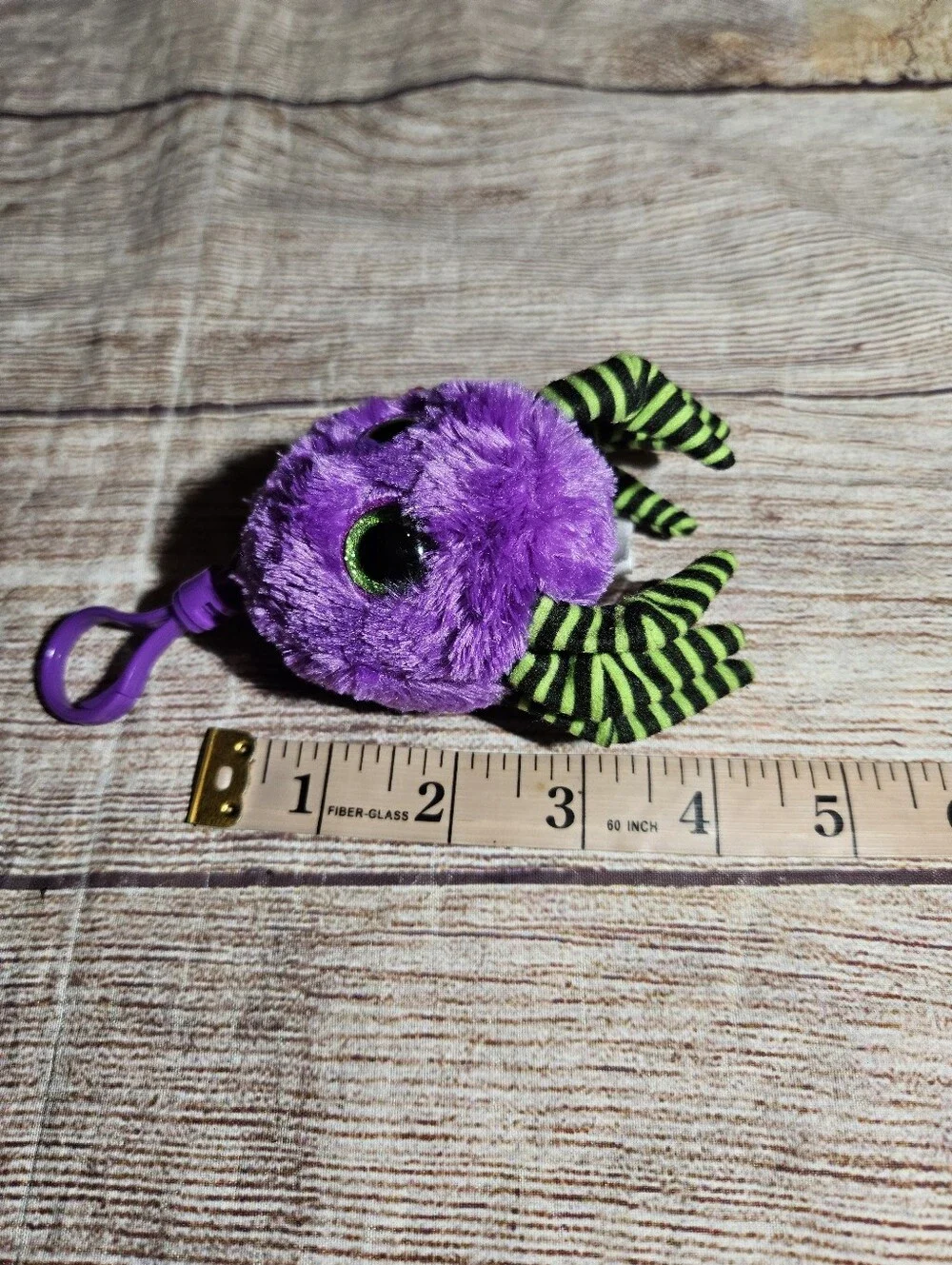 TY beanie baby halloween halloweenie beanies plush bag clip keychain crawler